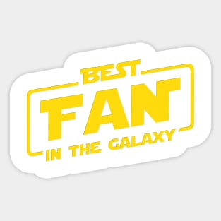 Best Fan In The Galaxy Sticker